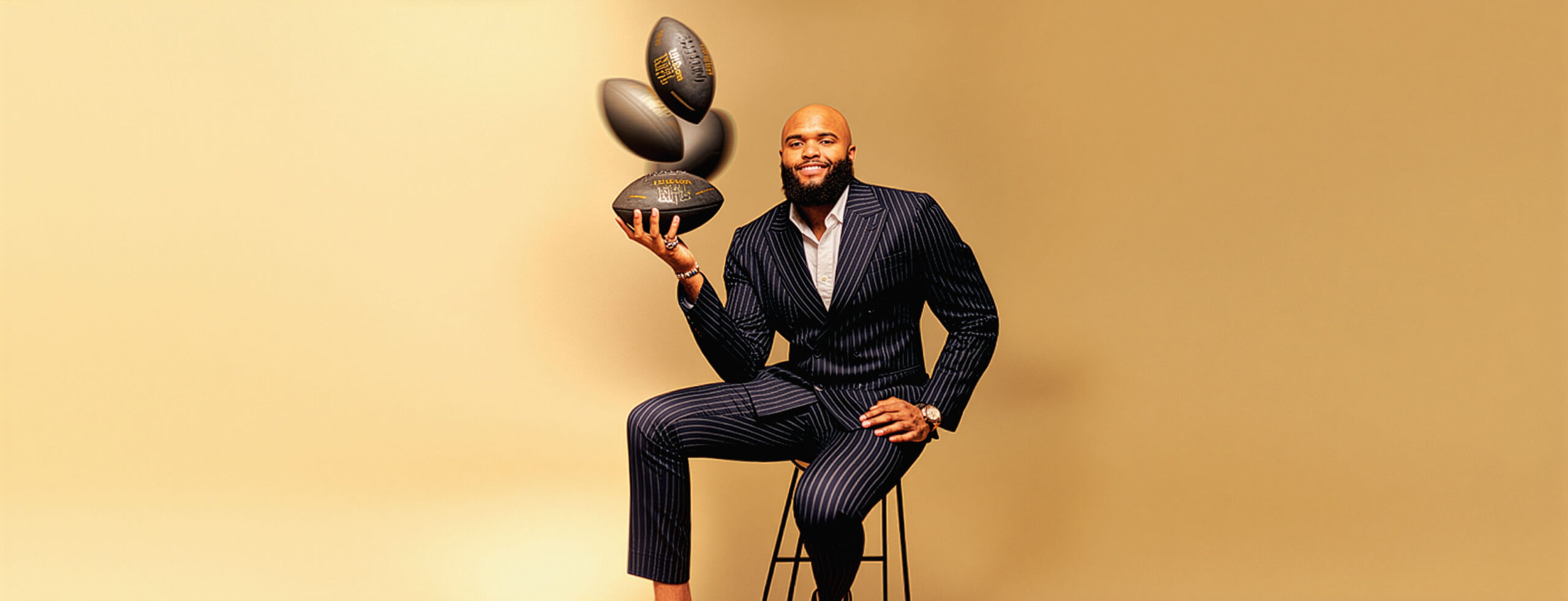 Austin Bryant with football