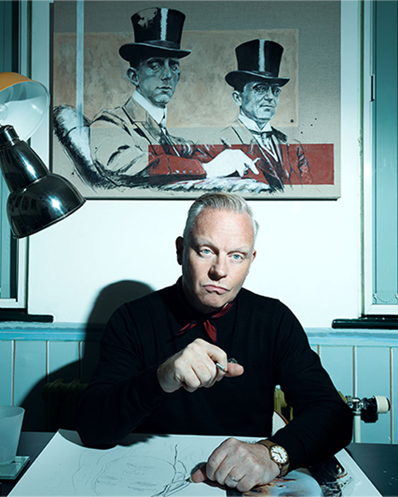 Dameon Priestly painting desk