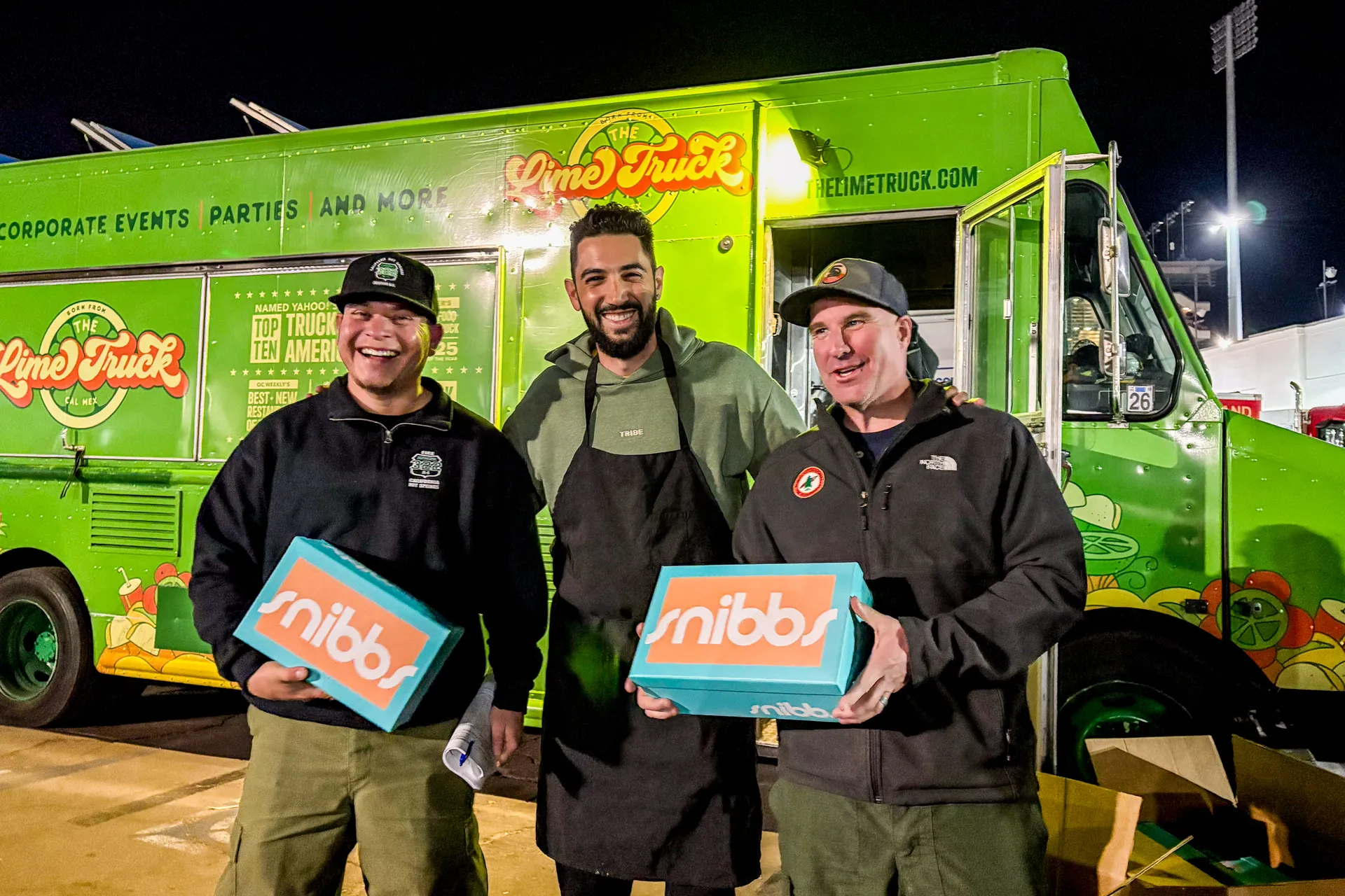 Chef Shemtob with first responders