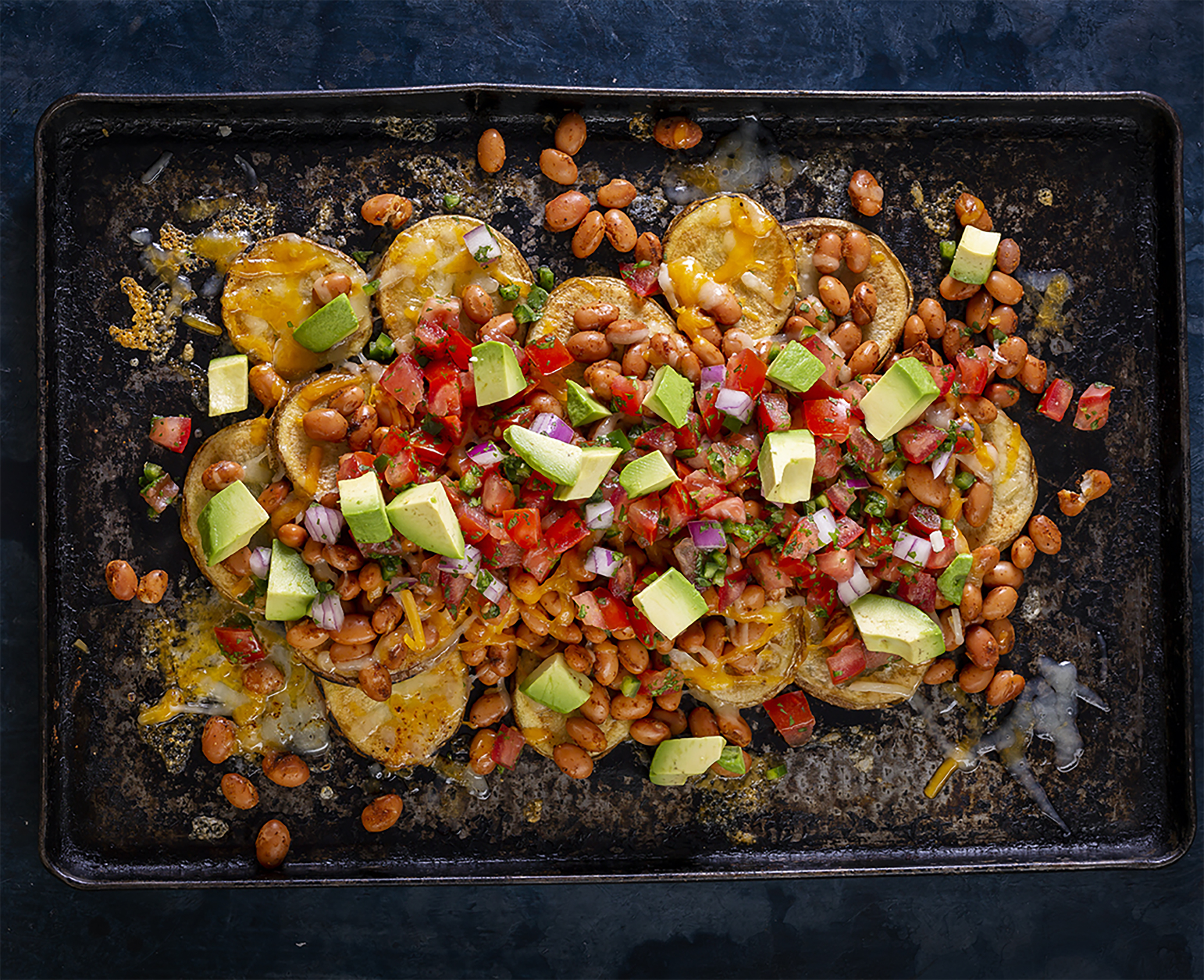 Ellie Krieger Loaded Potato Nachos