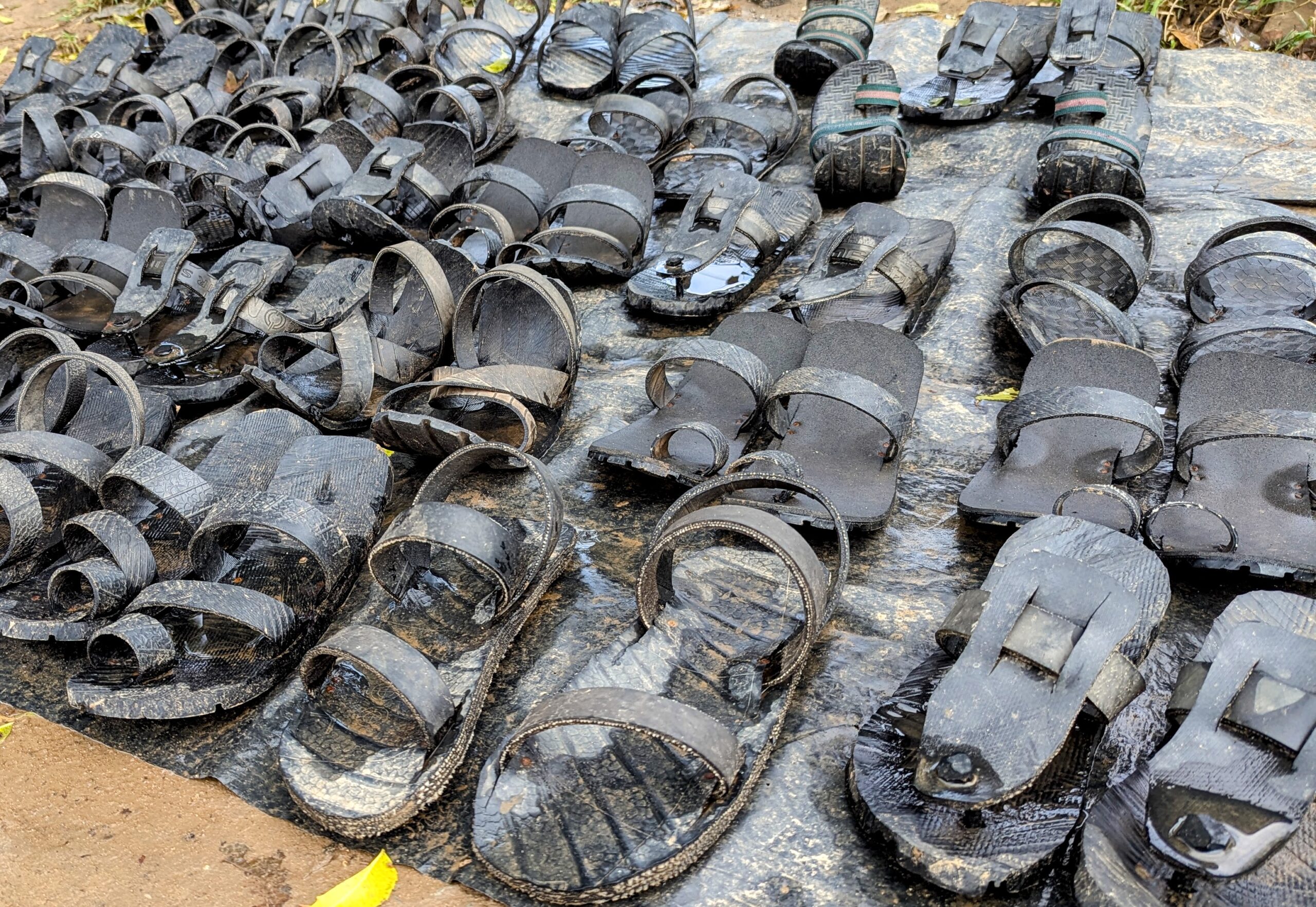 Upcycled Shoes on a Maasai Market